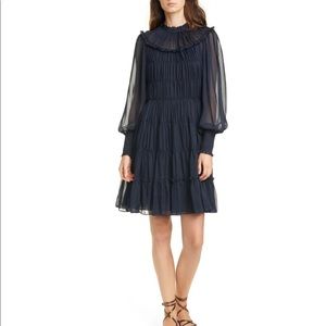 Ulla Johnson Emmaline Silk Dress in Midnight